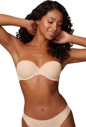 Harper Wilde Base Strapless Bra in Beige at Nordstrom, Size 38Ddd