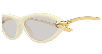 Bottega Veneta Womens Sunglasses Beige-Grey