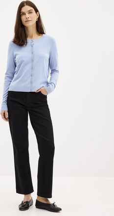 Contemporaine Womens Black stretch jean Fit: Straight leg, high rise