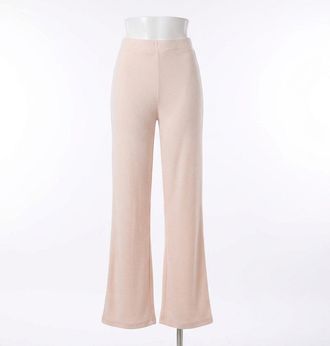 Z Supply Show Me Some Flare Rib Pant In Faded Blush