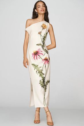 endless rose One-Shoulder Midi Dress