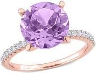 Delmar Amethyst & White Topaz Ring in Purple at Nordstrom Rack, Size 5