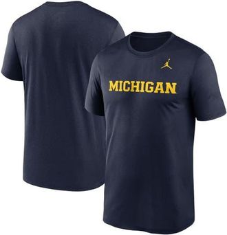 Jordan Brand Mens Jordan Brand Navy Michigan Wolverines Primetime Legend Wordmark T-Shirt at Nordstrom, Size Xx-Large