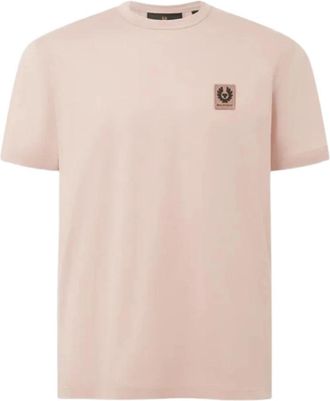 Belstaff Patch Tee - Heren - T-shirts - Roze - M - Katoen - Tops