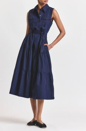 Derek Lam Florence Sleeveless Shirtdress in Navy at Nordstrom Rack, Size 4