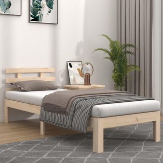 vidaXL Estructura De Cama Sin Colch&oacute;n Madera Maciza 90x200 Cm Vidaxl