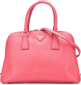 Prada Pre-owned Womens Galleria Top Handle Bag Leather - Light Pink - One Size