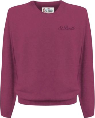 MC2 Saint Barth Stretch Heren Trui - Heren - Ronde hals truien - Roze - S - Truien & Vesten