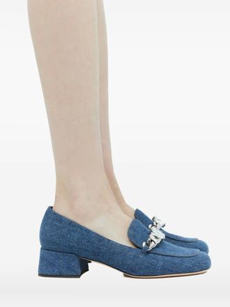Miu Miu Pumps con cristalli - Blu