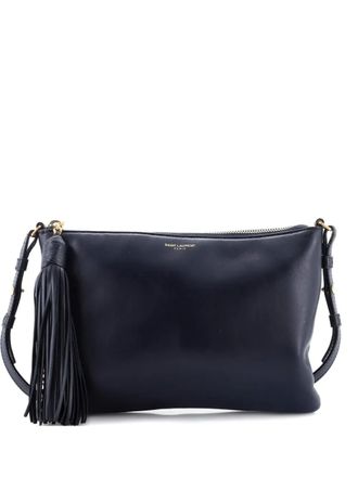 Saint Laurent Teen Monogram Leather crossbody bag - Blu