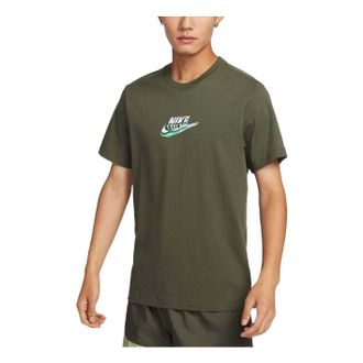 Nike Sportswear Graphic T-Shirt Asia Sizing Khaki Green FZ5398-325
