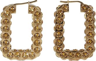 Amina Muaddi Charlotte Hoop Oorbellen - Dames - Oorbellen - Geel - ONE Size - Accessoires