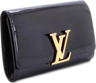 Louis Vuitton Louise Patent East West clutch bag - Zwart