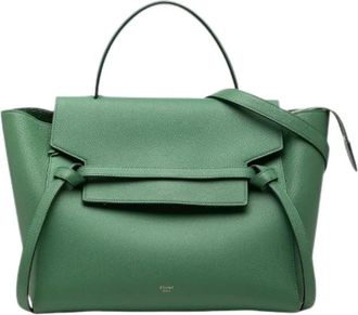 Celine Pre-owned Belt Bag Leer 2way Bag - Dames - Vintage Heuptassen - Groen - ONE Size - Leer - Vintage