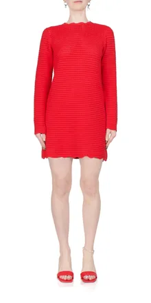 Ciao Lucia Faro Crochet Dress In Red