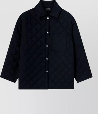 A.P.C. quilted oversized coat