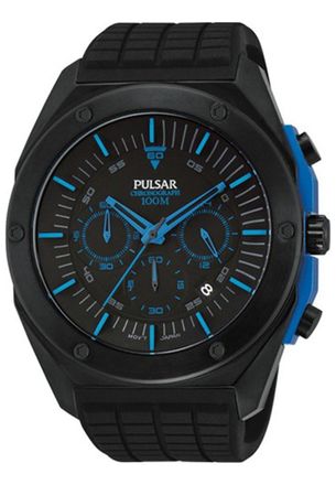 Pulsar PT3465X1 Mens Watch - Black - One Size