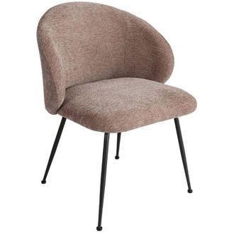 Decorspace Sedia Gesien seduta in compensato e gambe in acciaio da interno -Ocra / Confezione da 4 Pezzi