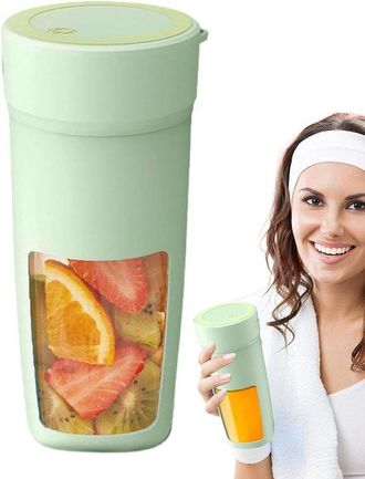 No Brand Licuadora Port&aacute;til Inal&aacute;mbrica En Color Verde Menta Con 6 Cuchillas De Acero Inoxidable Y Gran Capacidad - Recargable, Ideal Para Batidos, Zumos Natur