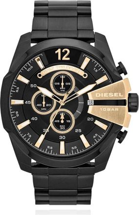 Diesel Mega Chief Horloge - Heren - Horloges - Zwart - ONE Size - Accessoires