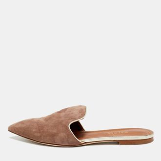 Malone Souliers Brown Suede Marianne Flat Mules