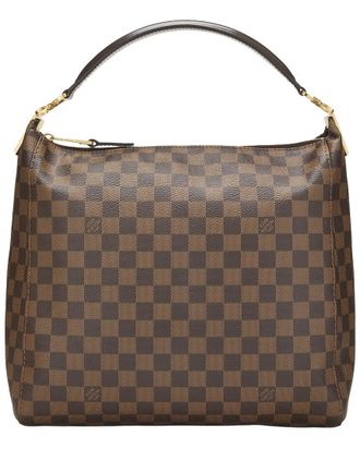 Louis Vuitton Brown Damier Ebene Coated Canvas Portobello Pm (Authentic Pre- Loved)