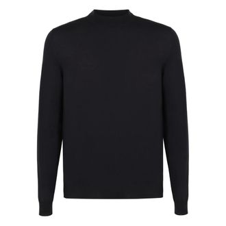 Slowear Maglione a collo alto in lana vergine - - Knitwear - Uomo - Blu - L