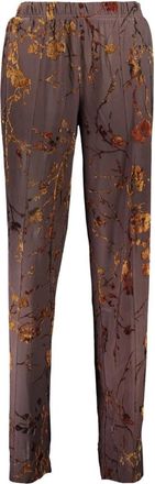 Desigual Pantalones Rectos - Trousers - Mujer - Marr&oacute;n - XL