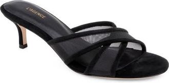 L'agence Padua Slide Sandal in Black Mesh at Nordstrom, Size 6.5