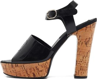 Chanel Sandali con logo traforato 125mm - Nero