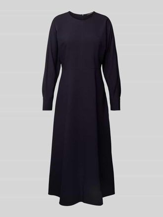 Comma Midikleid mit Teilungsnaht in Marine, Gr&ouml;&szlig;e 42