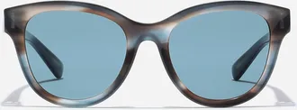 Dolce & Gabbana Dg Hinge Sunglasses - Woman New Arrivals Striped Blue Onesize