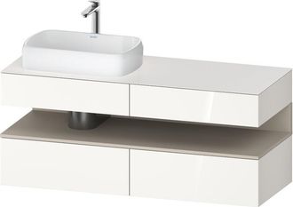Duravit Qatego Consola Mueble Bajo Lavabo, 2 Extensiones, 2 - Duravit