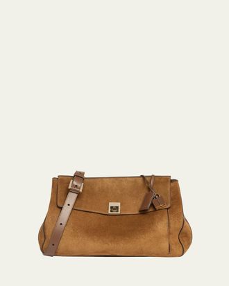 Tom Ford Smooth Suede Shoulder Bag