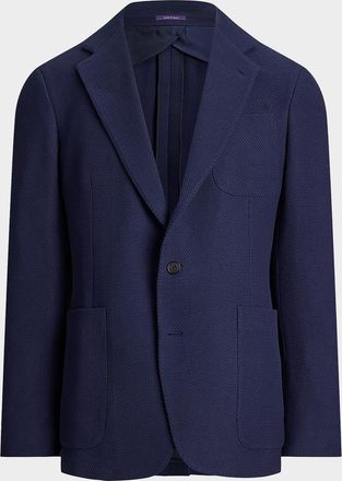 Polo Ralph Lauren Men & apos;s Panama Weave Patch Pocket Two-Button Sport Coat