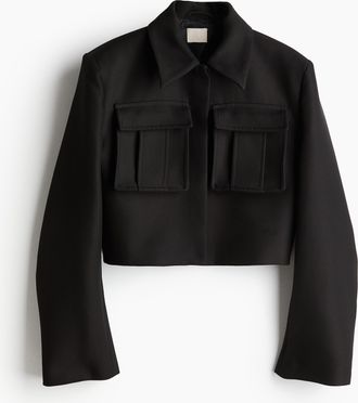 H&M Jacke mit Brusttaschen - Schwarz