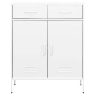 Berkfield Home Storage Cabinet White 80x35x101.5 cm Steel