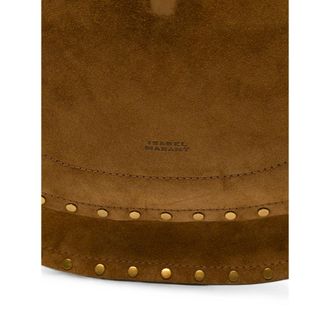 Isabel Marant Studded Suede Shoulder Bag - Brown