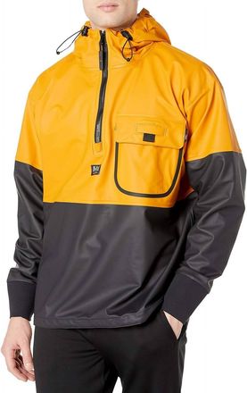 Helly Hansen Mens Roan Anorak Jacket In Ochre Charcoal
