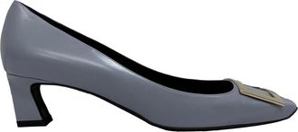 Roger Vivier Trompette Pumps in Grey Leather