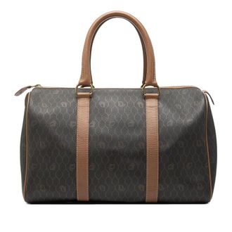 Dior Pre-owned Dior Honeycomb Coated Canvas Boston Bag Unisex PMTUXMXNAARCZXN8