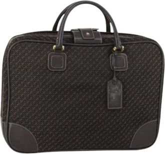 Loewe Pre-owned Weekend Bags, female, Brown, Size: ONE SIZE Pre-owned Canvas Weekend Bag