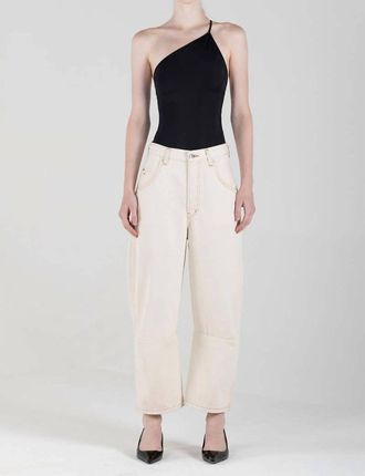 &Eacute;tica Quinn Relaxed Barrel Jeans In Parchment