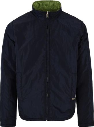 Daniele Alessandrini Omkeerbaar Jack - Heren - Zomerjassen - Blauw - M - Polyester - Jassen
