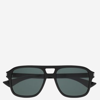 Saint Laurent Mens Sunglasses Aviator Sl 881 Black Acetate