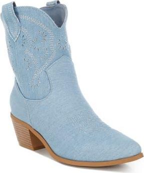 London Rag Nigara Cutout Western Bootie in Denim at Nordstrom Rack, Size 10