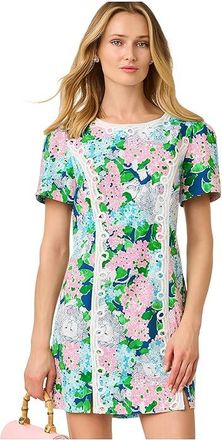 Lilly Pulitzer Salem Shift Rompers Womens Shorts Starlight Navy Lydia The Lion : 12, Cotton/Spandex