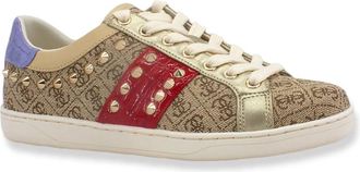 Guess Raelin 3 Sneaker - Dames - Sneakers - Beige - 39 EU - Leer - Schoenen