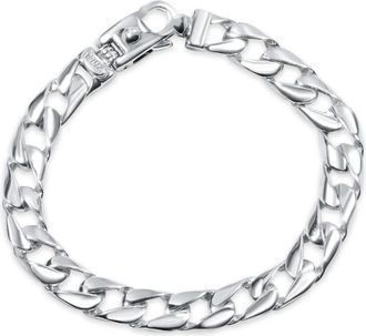 Pompeii3 Mens Curb Link 14k Gold (29gram) or Platinum (45gram) 7.5mm Bracelet 8.5