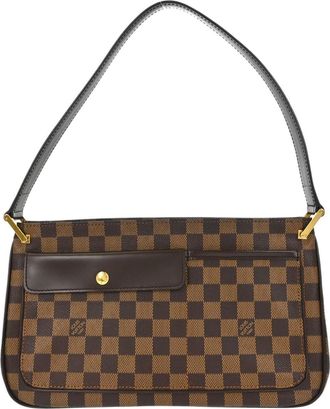 Louis Vuitton Aubagne Damier Brown Canvas Handbag (Pre-Owned)